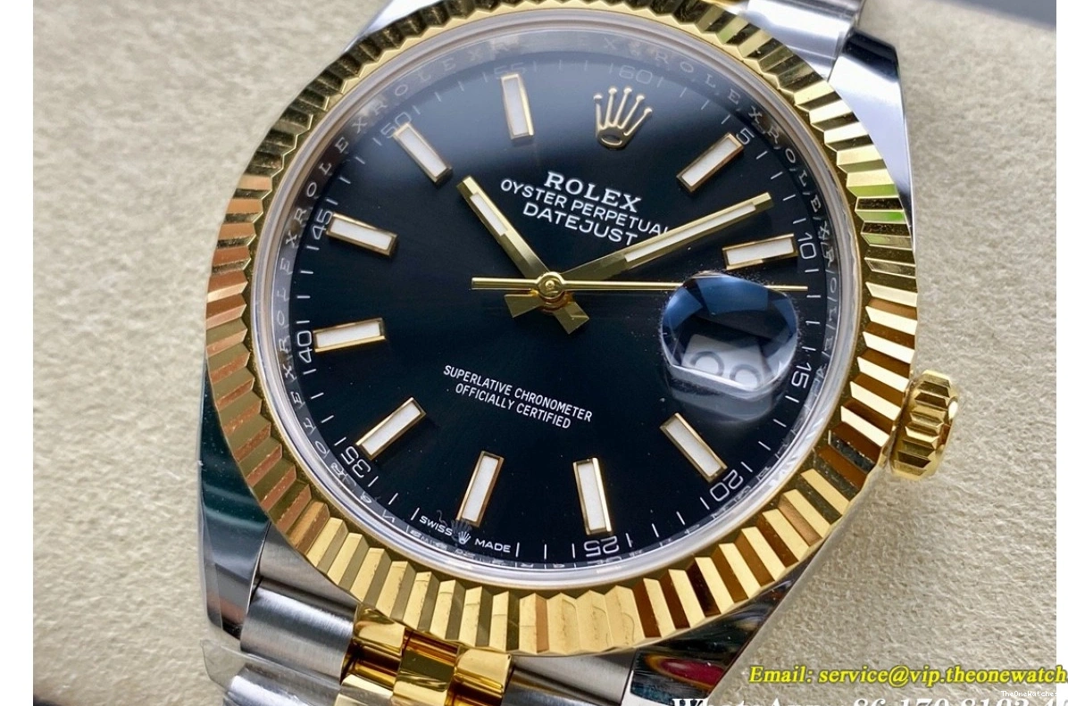 Jub Stk Black Heavy YG 126333 Datejust ARF SH3235(Tungsten SS 41mm Version) 0118